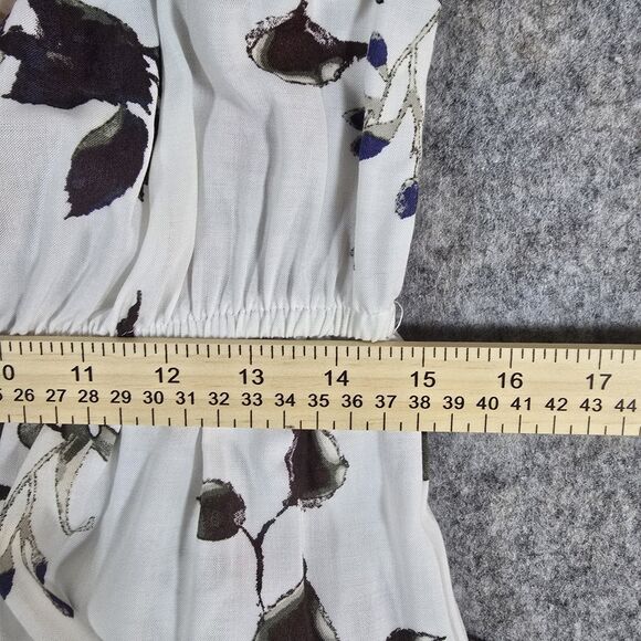 J for Justify Floral Maxi Dress Hi Lo Roses Comfort Off or On Shoulder Size XL - Picture 4 of 10